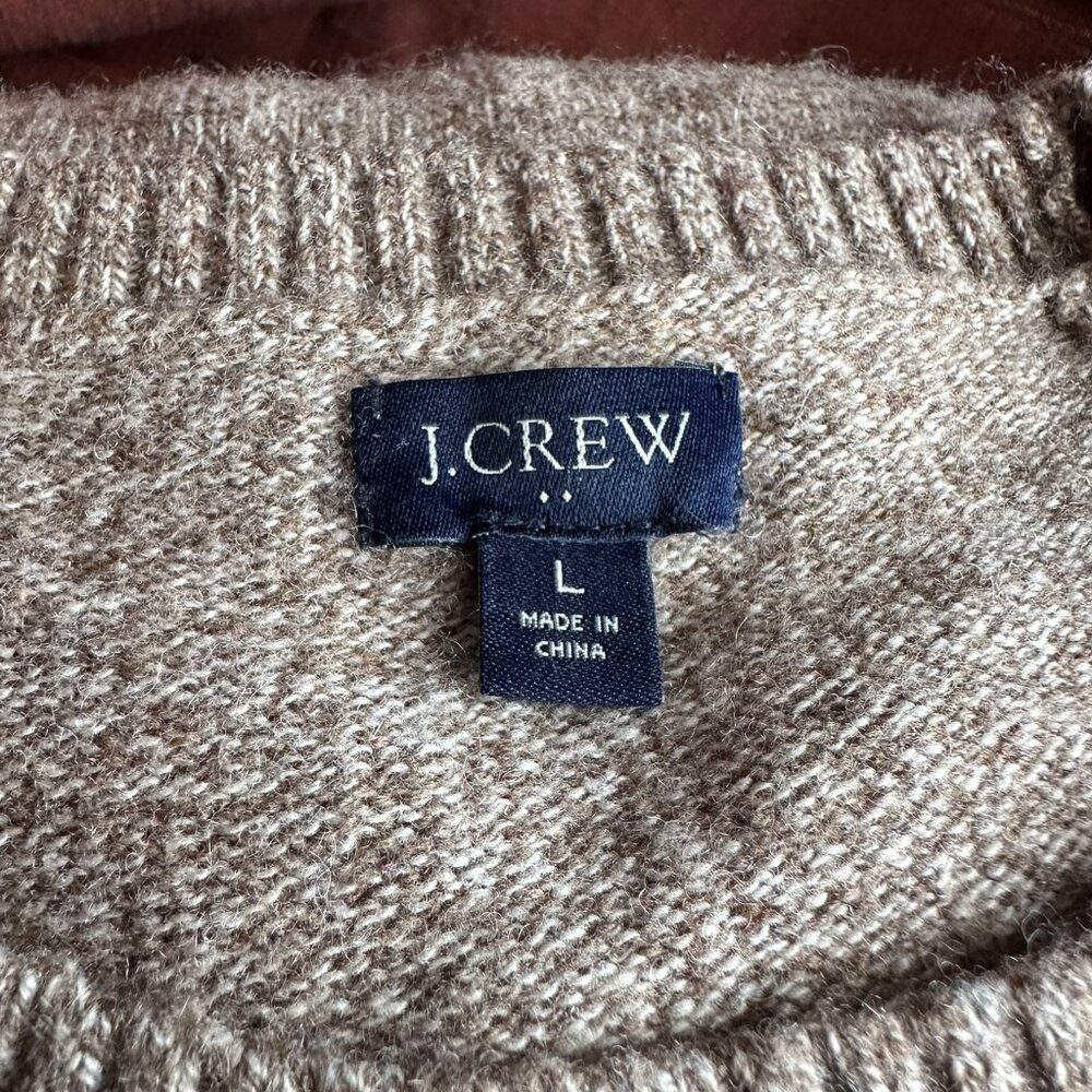J. Crew Crewneck sweater - Marled Mole - Size Large